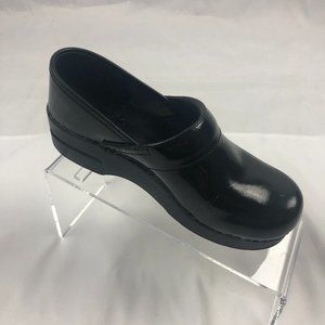 Dansko Clogs Shoes Leather Black Solid